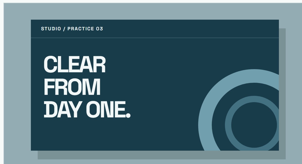 Fictional professional services website visual study