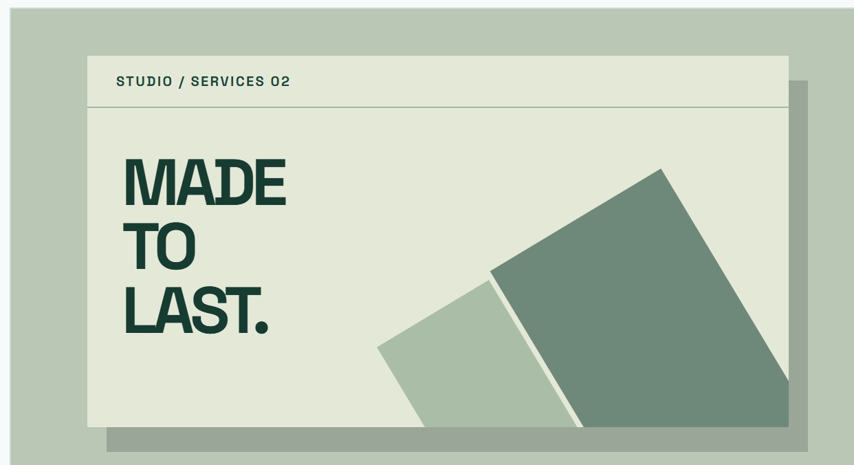 Fictional local services website visual study